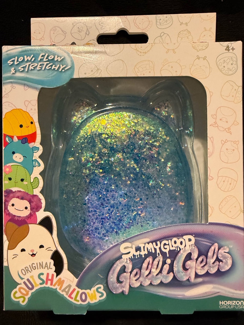 Squishmallows SlimyGloop Gelli Gels Blue Glitter
